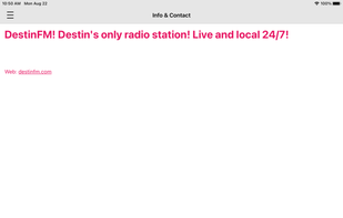 DestinFM screenshot 2