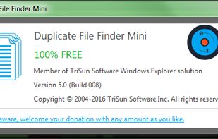 Duplicate File Finder Mini screenshot 1