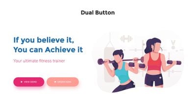 Dual Button Widget of HappyAddons