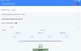 Gym Log Track screenshot 1