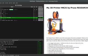 MindForger screenshot 1