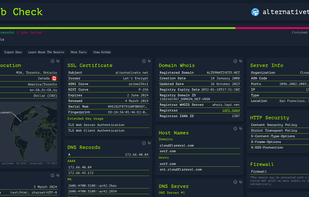 Web Check screenshot 1
