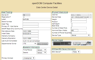 Opendcim screenshot 2