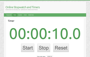 Online Stopwatch and Timers screenshot 3