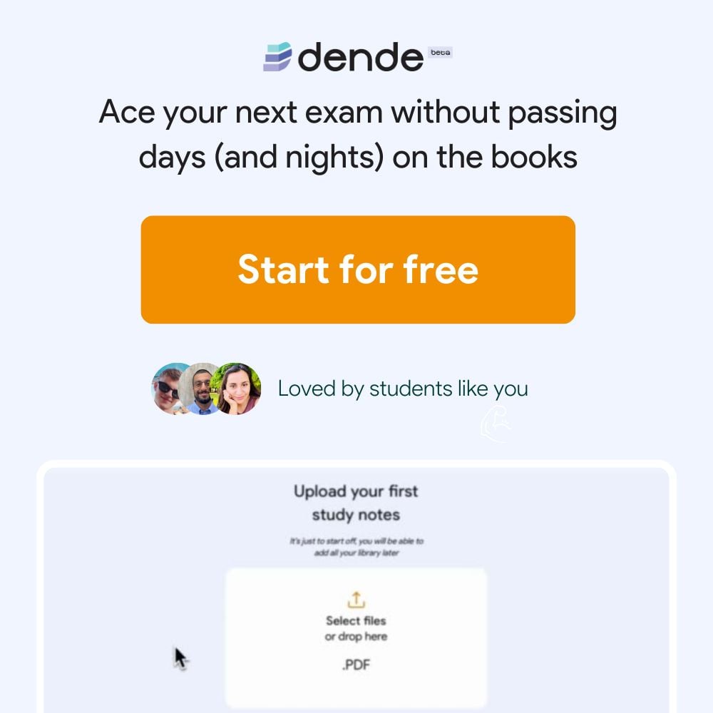 dende-ai-transform-your-study-notes-into-an-adaptive-quizzes-and