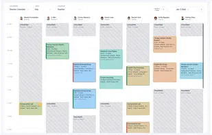 Teacher Calendar | Daily Schedule by Instructor