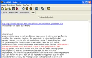 TextSTAT screenshot 2
