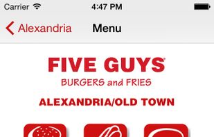 Five Guys Burgers & Fries screenshot 2