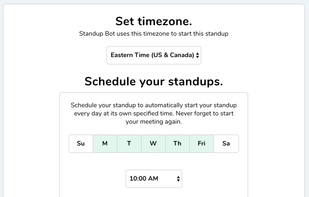 Standup Bot screenshot 2