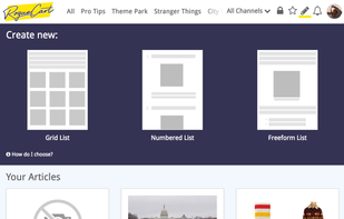 Sign up to choose from list templates and get started creating a list.