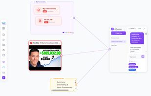 What used to take 20 prompts now takes one. Link videos, articles, and text notes all to an ai chat