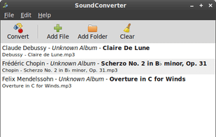 SoundConverter screenshot 1