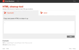 HTML Washer screenshot 1