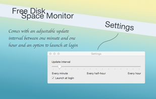 Free Disk Space Monitor screenshot 1