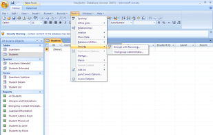 Microsoft Office Access screenshot 1