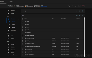 File manager built-in to the instance manager