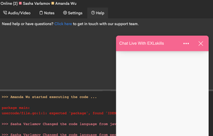 EXLskills Live Coding Interviews screenshot 3