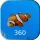 Aquarium 360 LWP icon