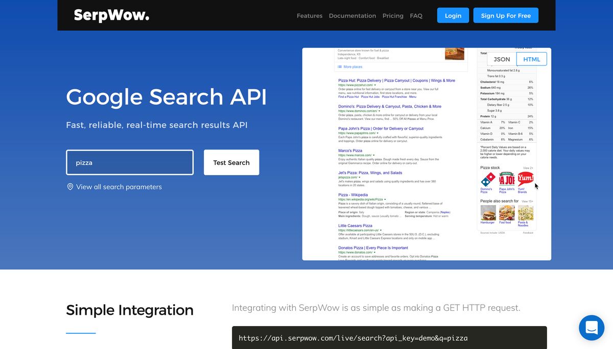 SerpWow Google Search Results API Alternatives Page 2 