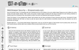 BrowserLeaks.com screenshot 1