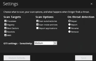 Trellix Stinger screenshot 1