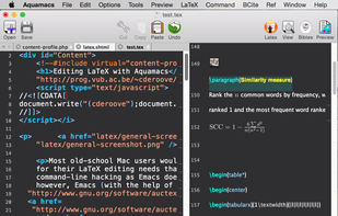 Aquamacs Emacs screenshot 1