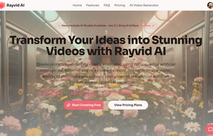 rayvid.app landing page