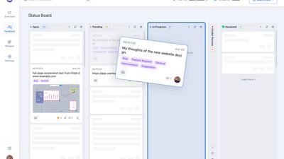 Manage feedback with customizable workflows