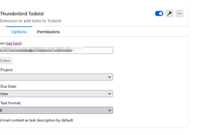 Add-on Settings pages in Thunderbird