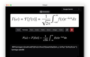 Formula recognition