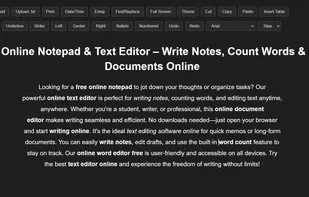 Online Notepad Free  screenshot 1