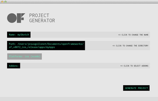 openFrameworks Project Generator