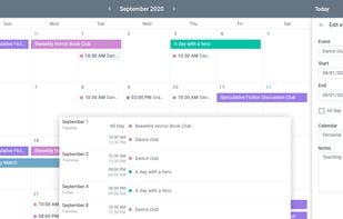 Webix  Scheduler screenshot 1