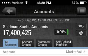 Goldman Sachs Private Wealth Management screenshot 2