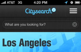 Citysearch screenshot 1