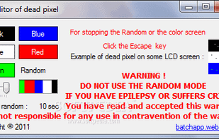 Auditor of dead pixel screenshot 1