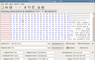Searching and replacing