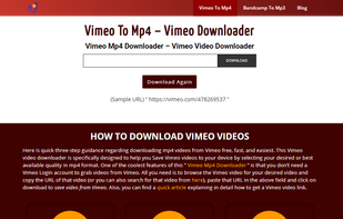 Vimeo to Mp4 - Vimeo Downloader screenshot 1