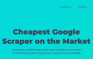 SERPMaster front page