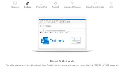 Filemail Outlook