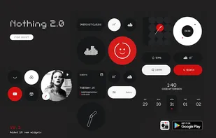 Nothing 2.0 for KWGT screenshot 3