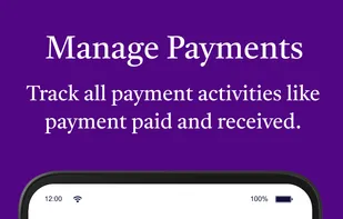 Record and track payment paid and received.