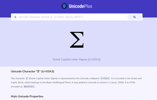 UnicodePlus screenshot 1