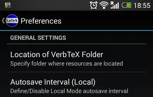 VerbTeX LaTeX Editor screenshot 2