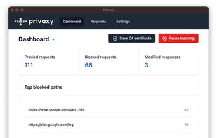 Privaxy screenshot 1