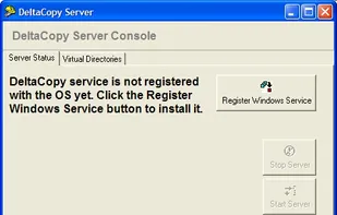 DeltaCopy screenshot 1