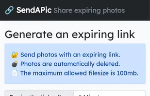 SendAPic screenshot 1
