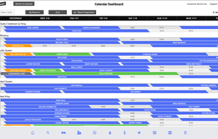 Calendar view gives you quick, simple access to all reservations for the next 30 days. Drag and drop reservations, and click to create a reservation