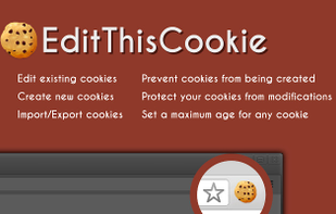 EditThisCookie screenshot 2