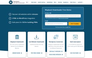 WaybackMachineDownloader.com screenshot 1